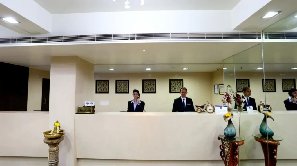 Spacious Reception area at Best Western Ramachandra Hotel one of the best hotels in Visakhapatnam