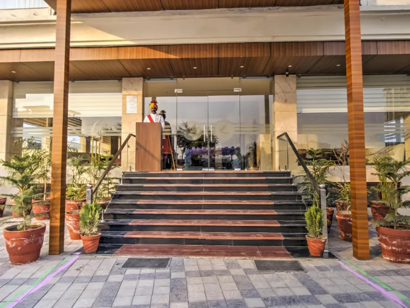 Entrance view of Cygnett Style Ganga Jaipur showing exterior façade and main gateway