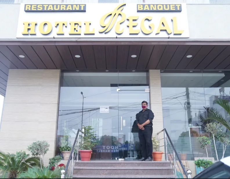Hotel Regal Jaipur entrance with exterior frontage and main access area