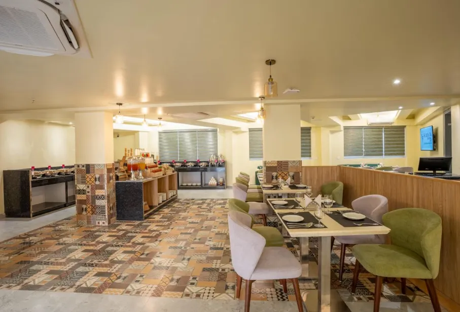 In-house restaurant at Regenta Central, Puri serving Indian and multi-cuisine dishes