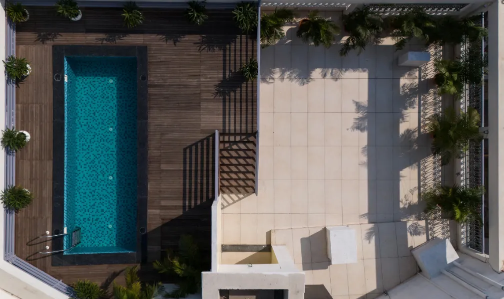 Swimming pool at Regenta Central, Puri for leisure and relaxation