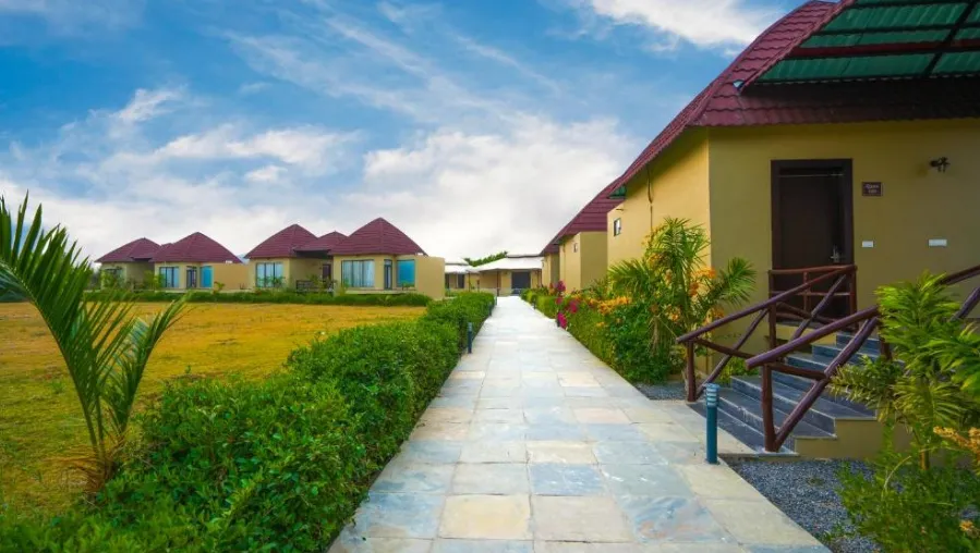 Entrance area of Jawai Zinc Journey by The Fern Jawai with pathway and signage