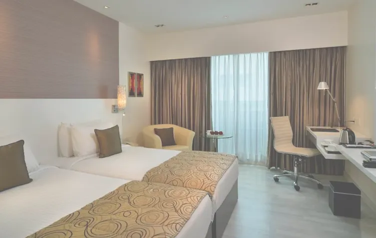 Majestic Court Sarovar Portico Navi Mumbai superior room 2 single beds
