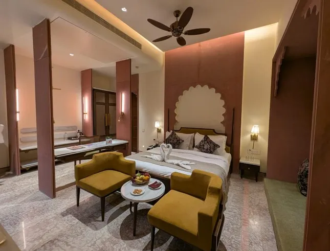 Premium Club Room at Regenta Resort Vanya Mahal Ranthambore with spacious layout and soft linens