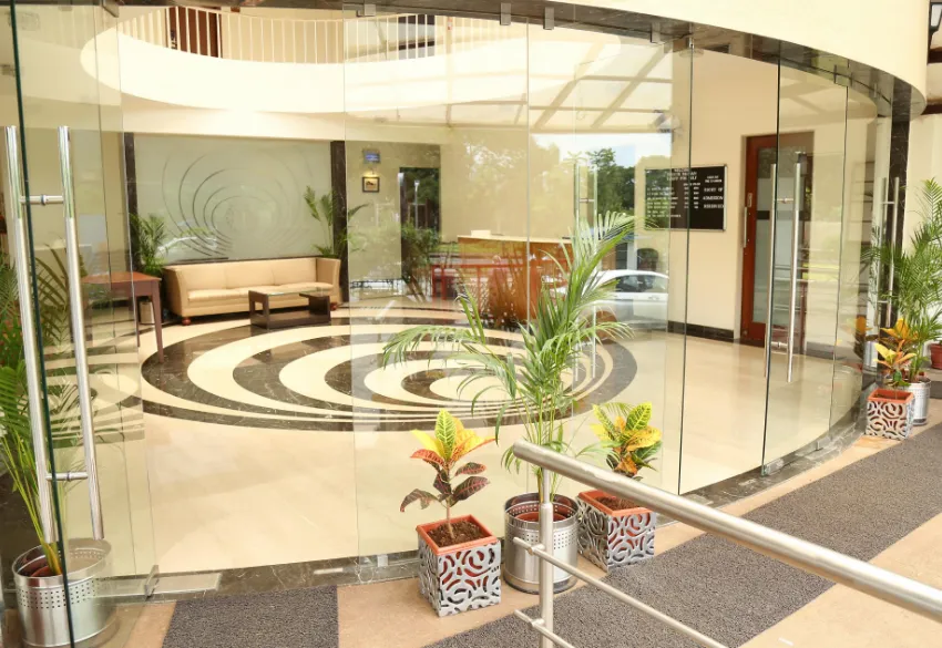 Entrance of VITS Lonavala with hotel façade and driveway